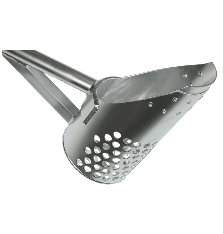 RTG Pro Aluminum 6 Travel Water Scoop 2 piece 40 handle With Stain High Plains Prospectors