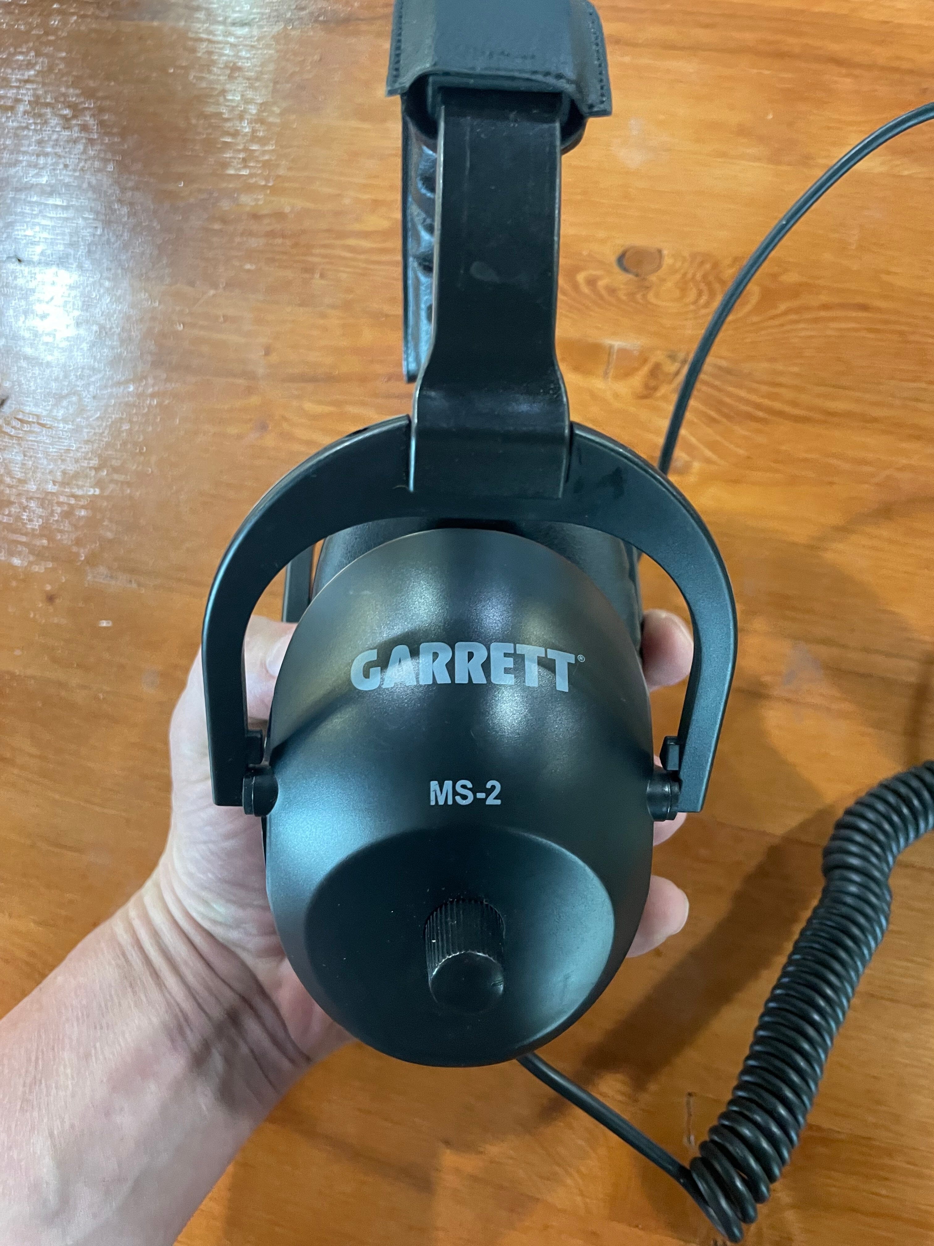 Like New, Used Once - Garrett MS-2 Headphones (Land-use) for AT Series