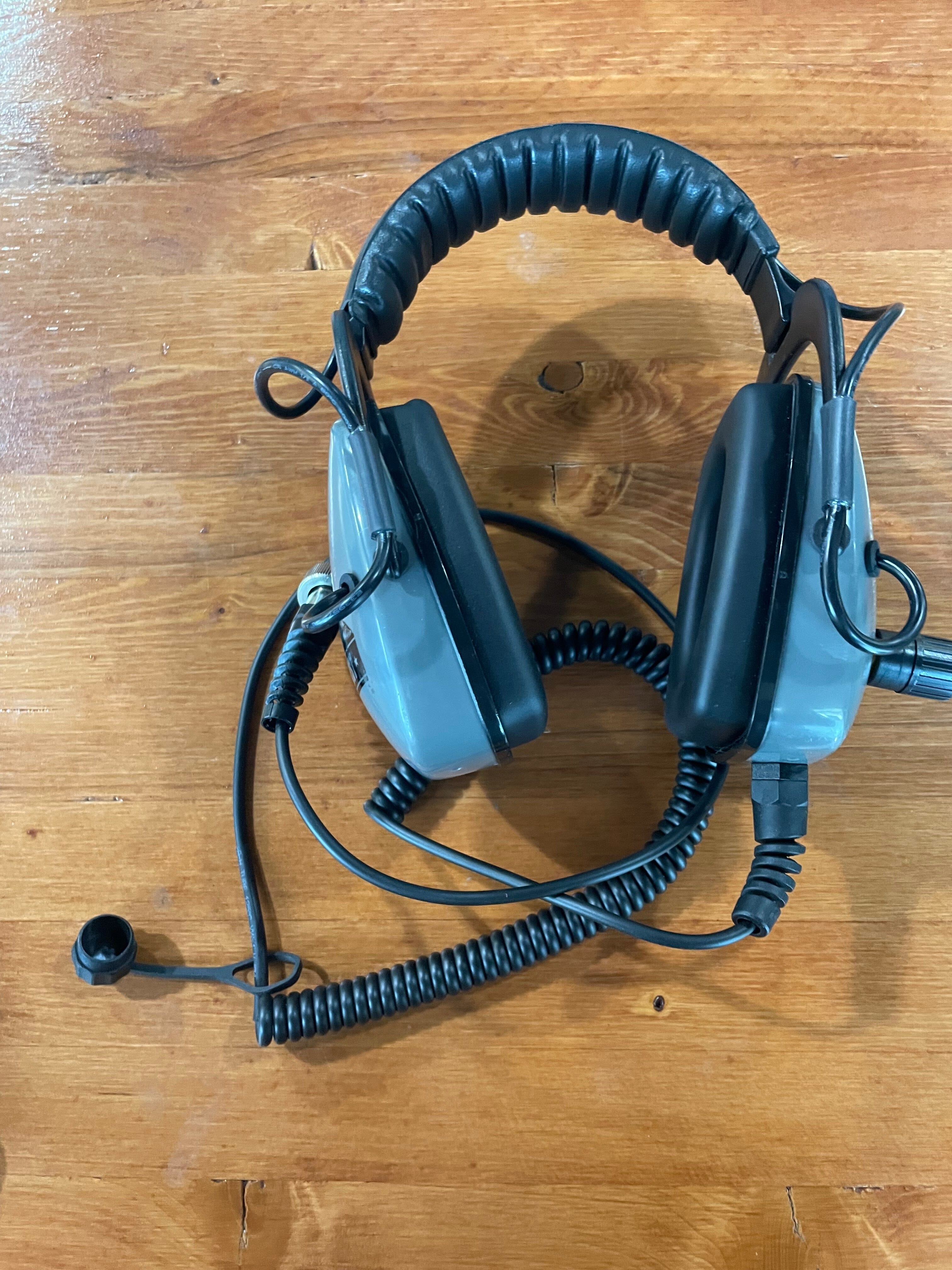 Damaged Box New - Detector Pro Gray Ghost Amphibian Headphones, Garrett AT Series