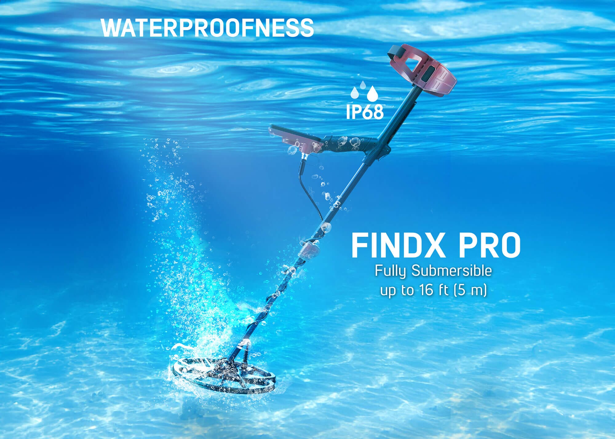 Nokta FINDX PRO Waterproof Metal Detector with 11" Search Coil and Starting Gear