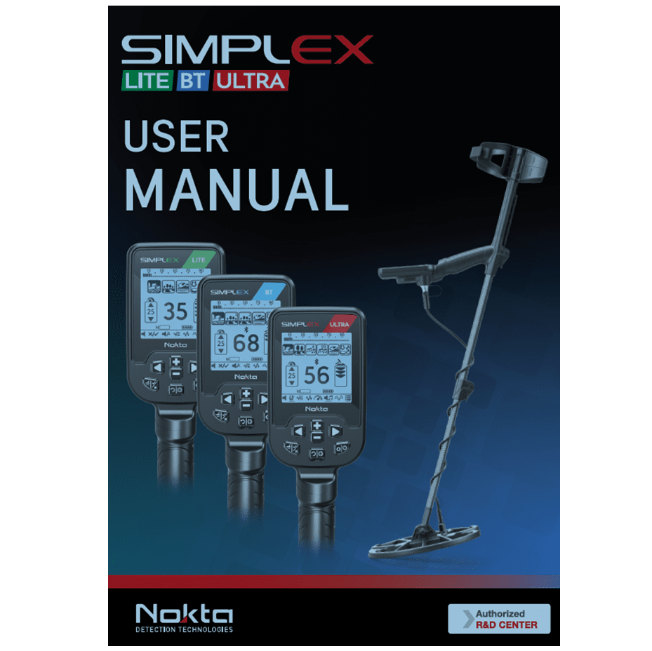 Nokta Simplex Metal Detector New Generation Owner's Instruction Manual