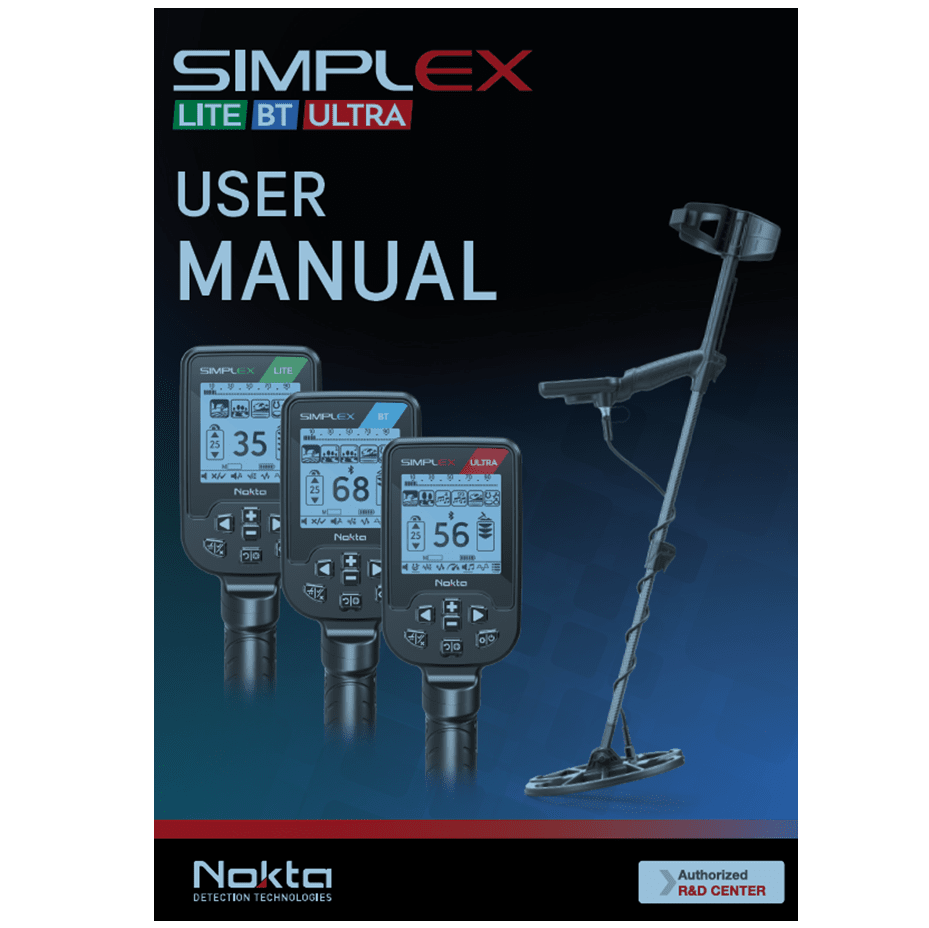 Metal Detecting Tools Simplex Nokta Simplex Metal Detector New Generation Owner's Instruction Manual ...