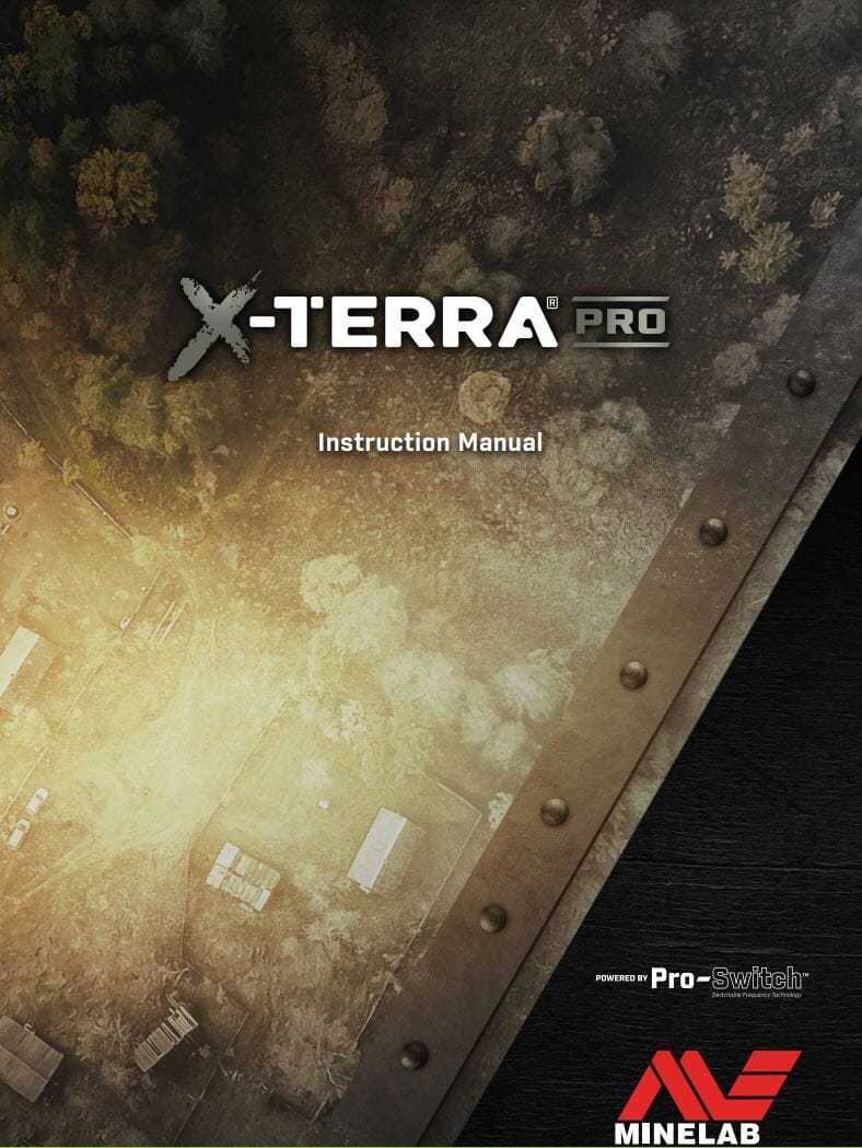 Minelab X-Terra Pro Metal Detector Instruction Manual
