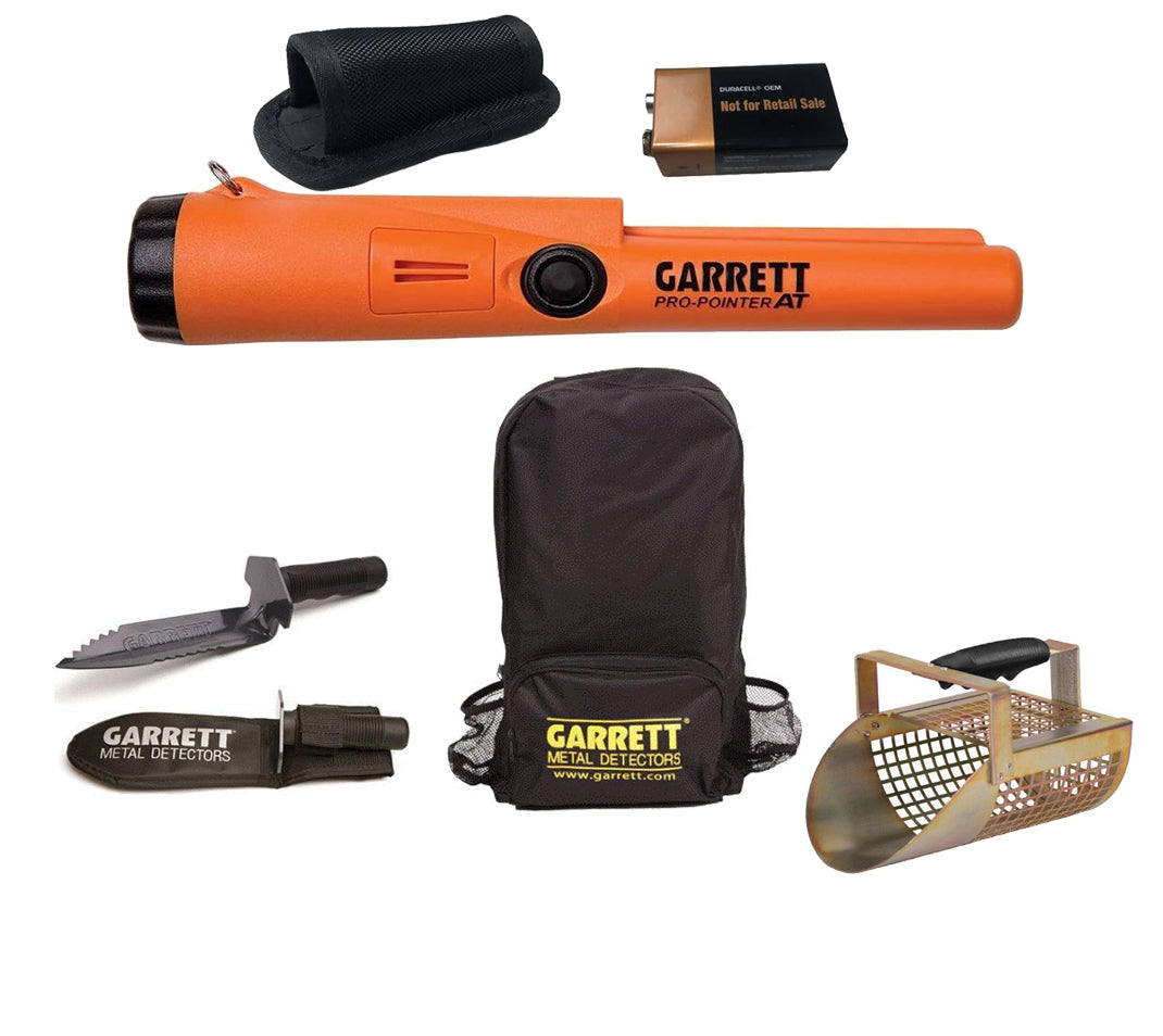 Garrett Pro Pointer AT with Edge Digger, Sand Scoop and Backpack