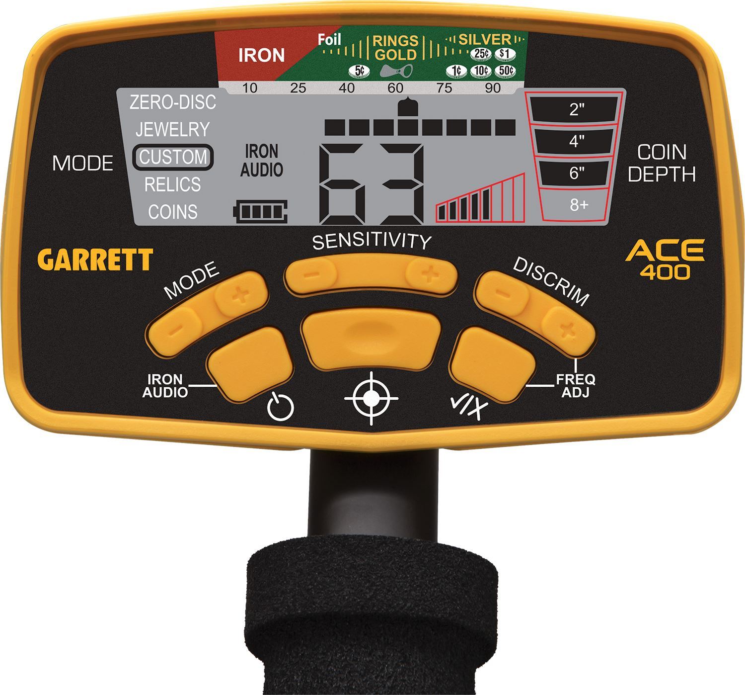 Garrett ACE 400 Metal Detector Bundle with DD Waterproof Search Coil Premium Garrett Gear