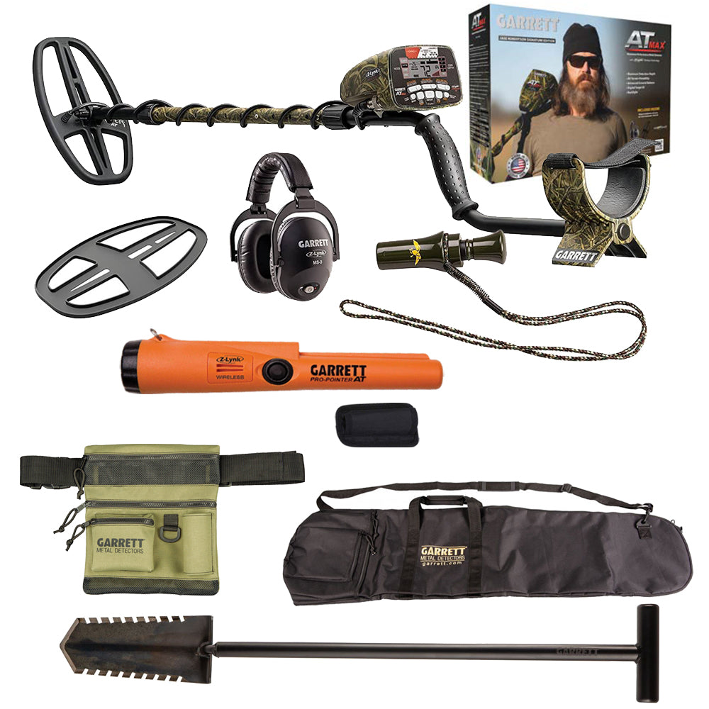 Garrett Jase Robertson Signature Edition AT MAX Metal Detector with Z-Lynk and Accessories