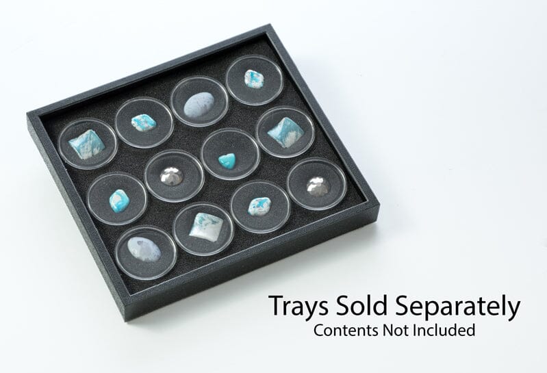 7 x 8 Display Tray With 12 Gem Jars