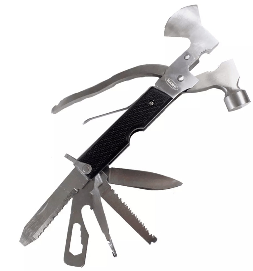 12-in-1 Multi-Functional Folding Pocket Tool With Hammer and Hatchet