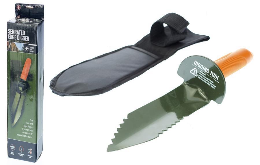 12 Inch Deep Digging 12 Inch Serrated Edge Digger with Sheath – High Plains Prospectors