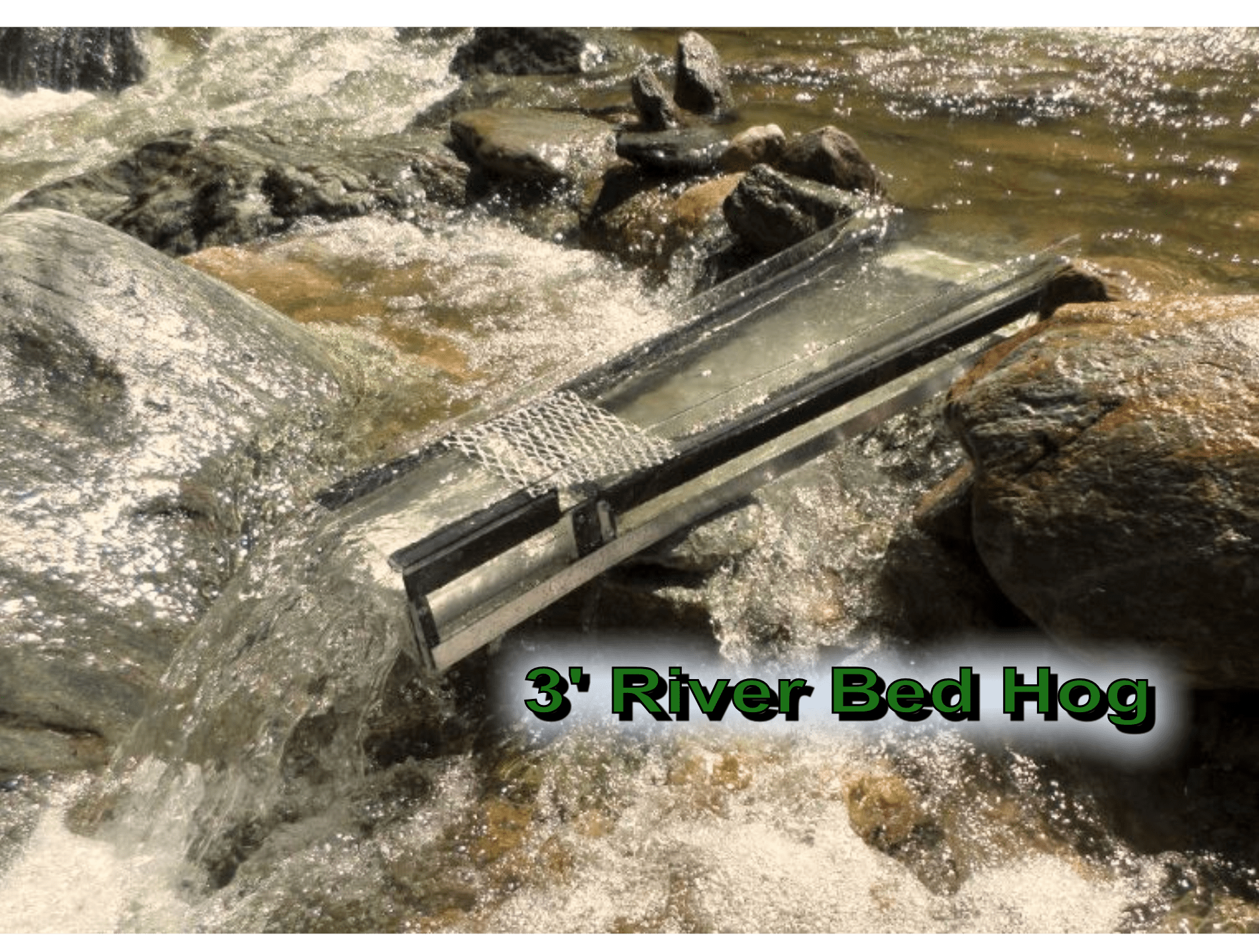 Green Mountain Gold Trap 36" River Hog Fluid Bed Sluice at Work in Stream