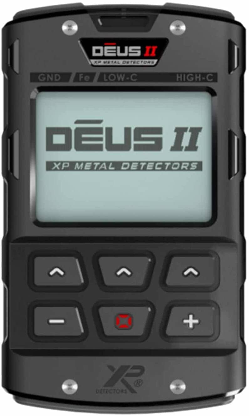 DEUS II Metal Detector with 11" FMF Search Coil and WS6 Backphone Headphones, Remote, XP BACKPACK