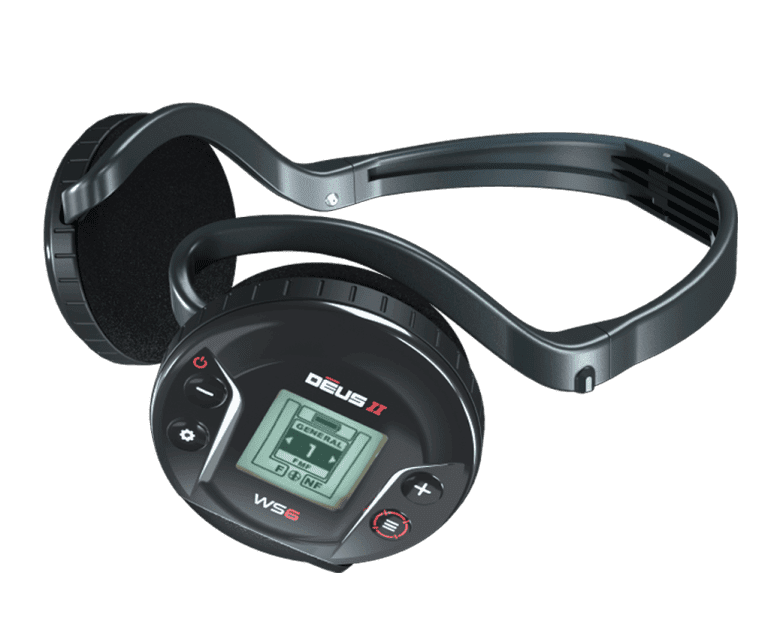 DEUS II with WS6 Headphones, 9" FMF Coil (22cm)
