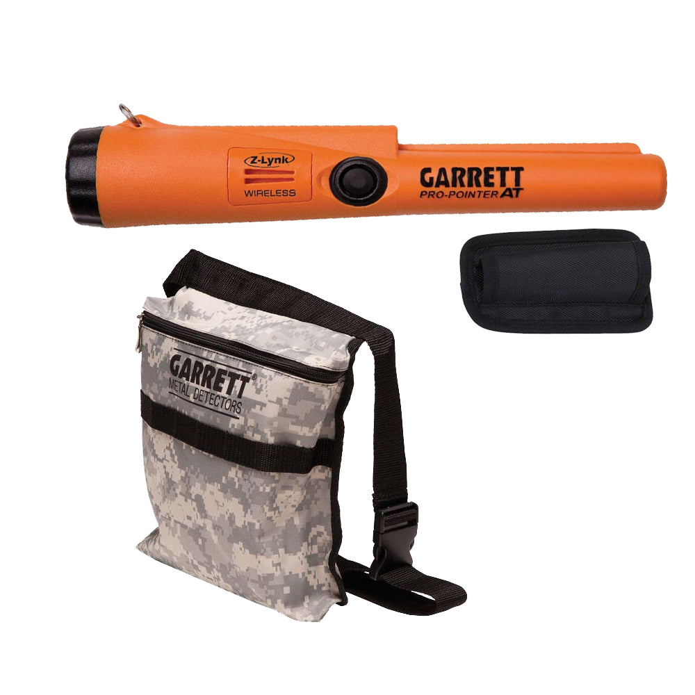 Garrett Pro Pointer AT Z-LYNK Waterproof Pinpointer with Camo Pouch