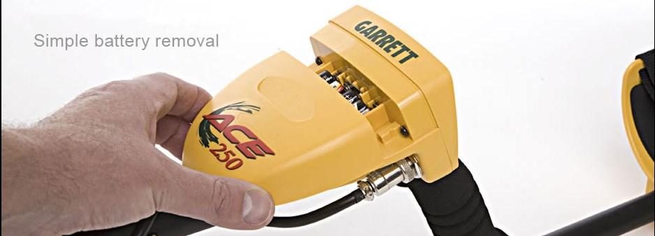 GARRETT ACE 250 Metal Detector with Waterproof Search Coil and Garrett Gear