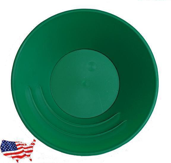 10 inch gold pan made in the USA green top