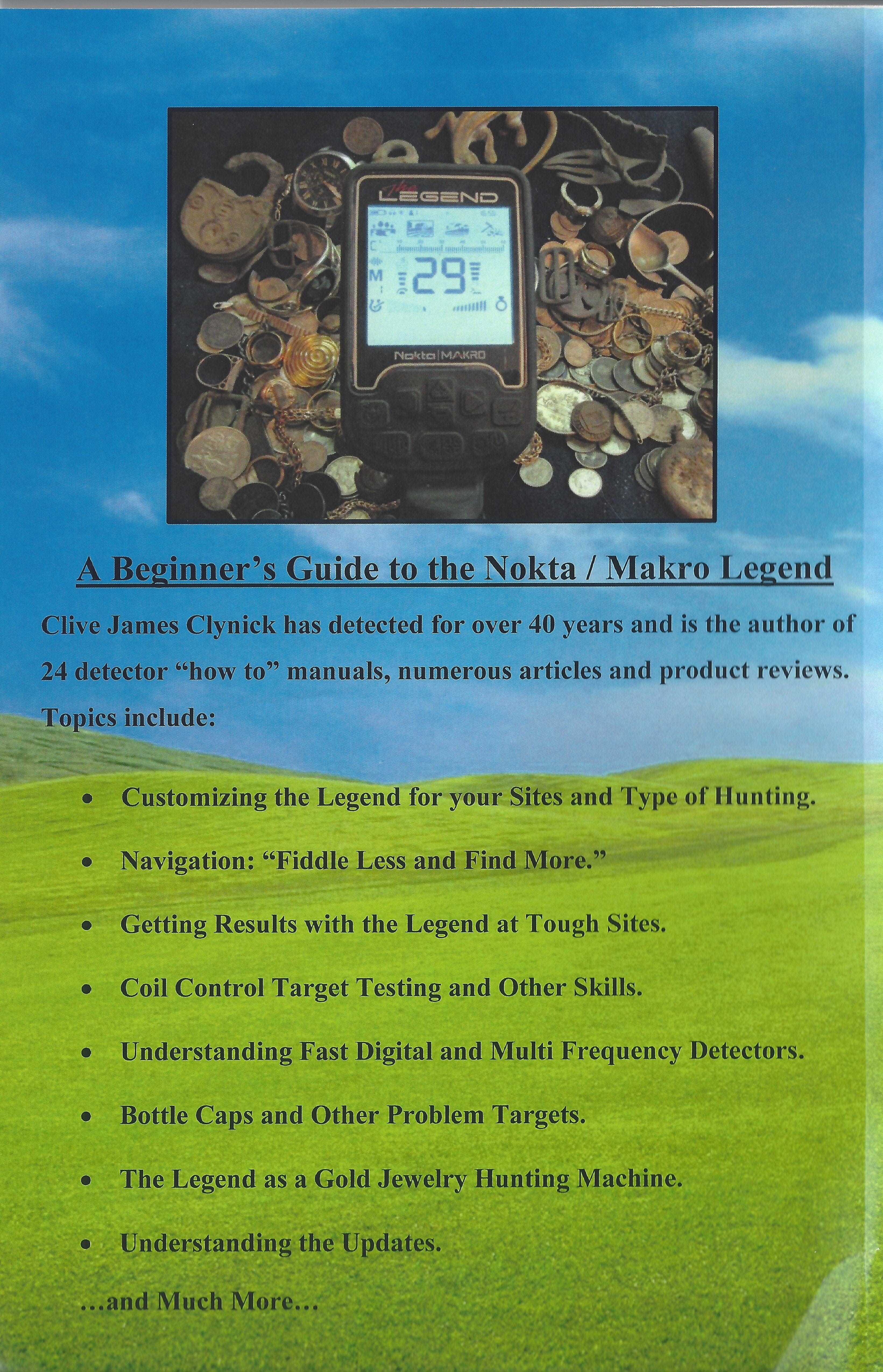 A Beginner's Guide to the Nokta Legend (Including Updates v 1.09 + 1.10) Metal Detector by Clive James Clynick