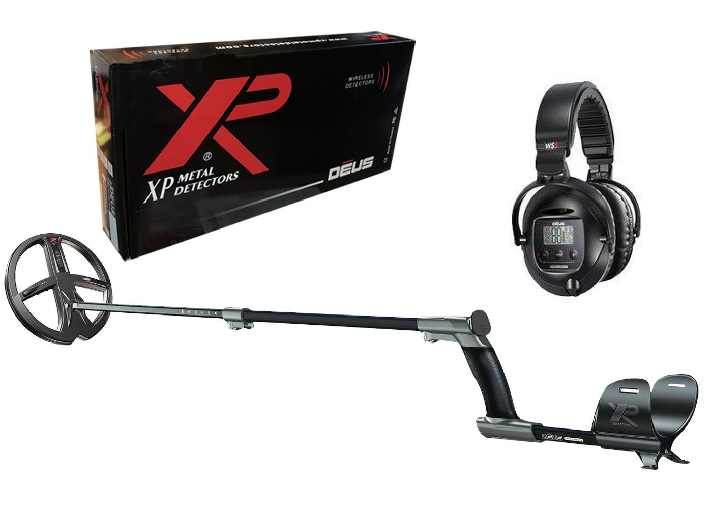 XP DEUS Lite Metal Detector - 11" X35 Search Coil and WS5 Wireless Headphones