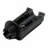 Disassembled picture of folding handle control box adapter for minelab equinox metal detector closed position