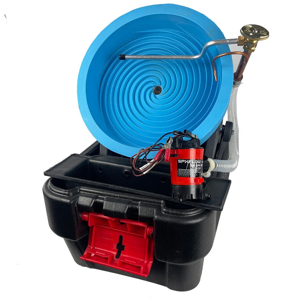 Desert Fox Gold Panning Machine with Variable Speed Control with 120V Plugin  AC Adapter