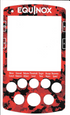 minelab equiox metal detector screen sticker red color