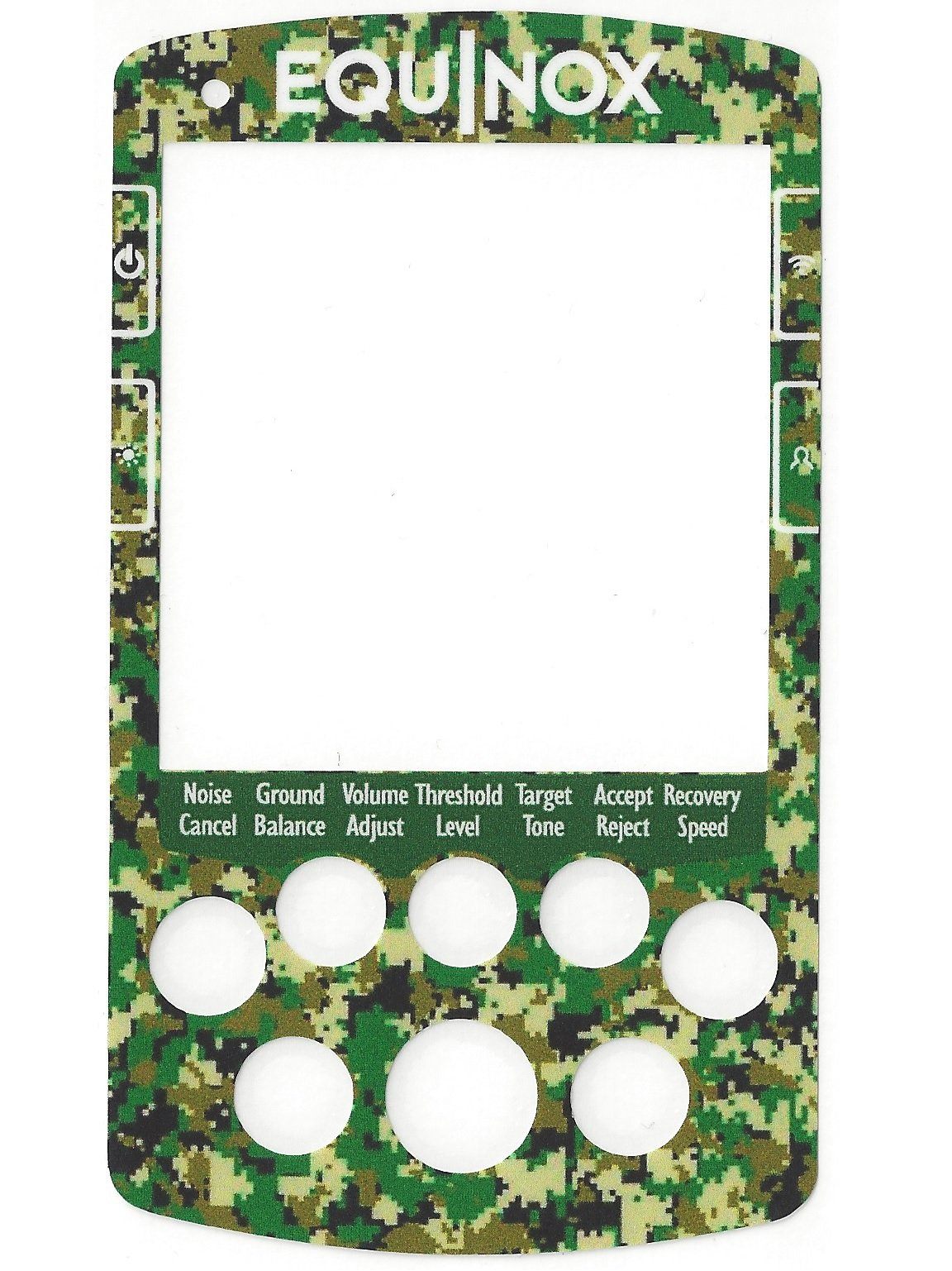 minelab equiox metal detector screen sticker digital camoflauge