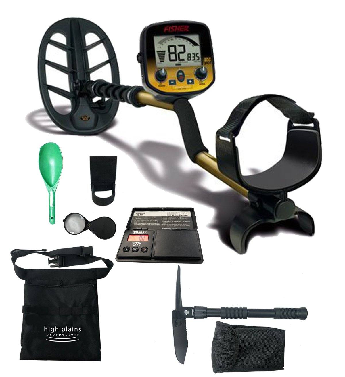 Fisher Gold Bug DP Metal Detector Bundle with Free Gear
