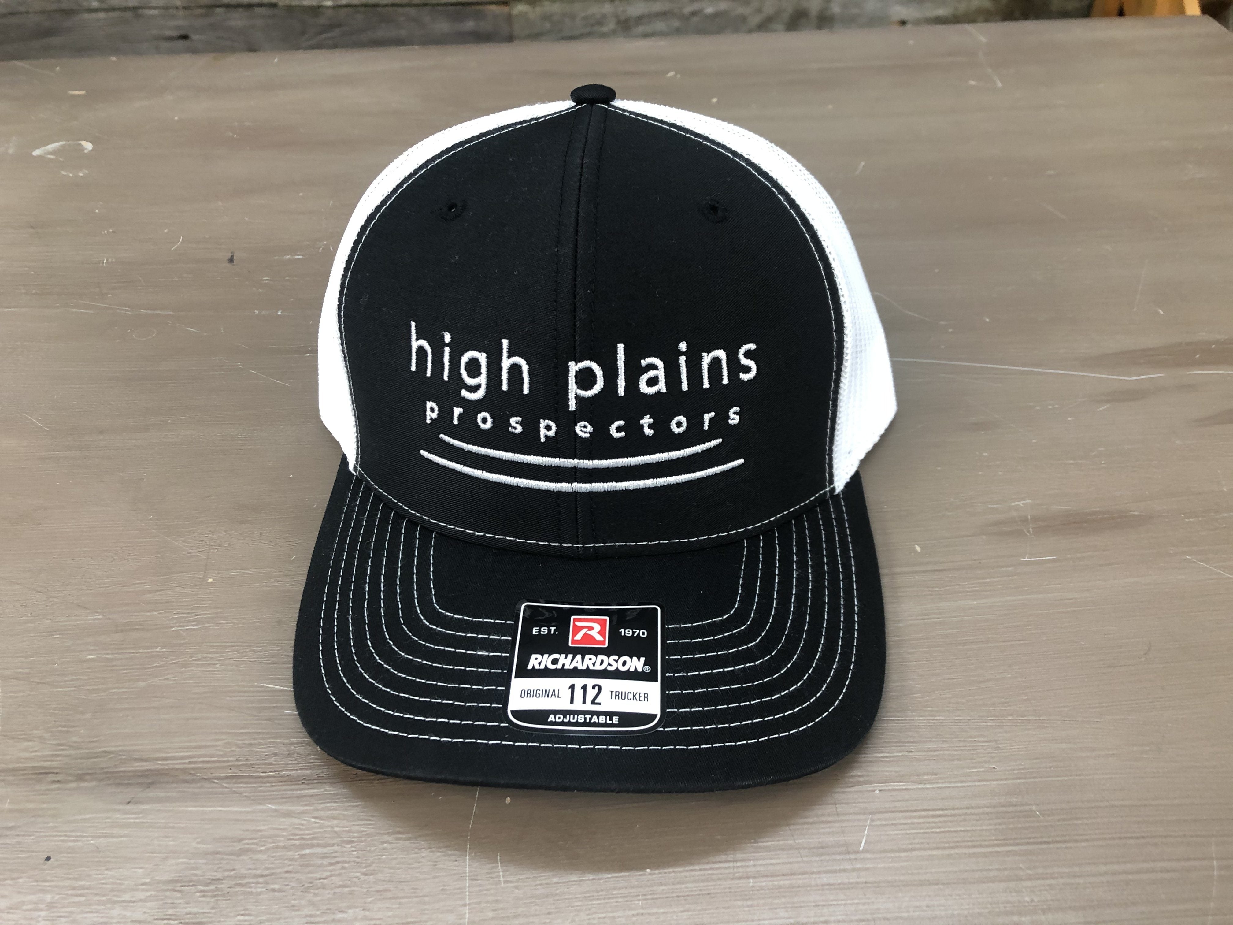 High Plains Prospectors - Recovery Team Metal Detecting Hat Black & White