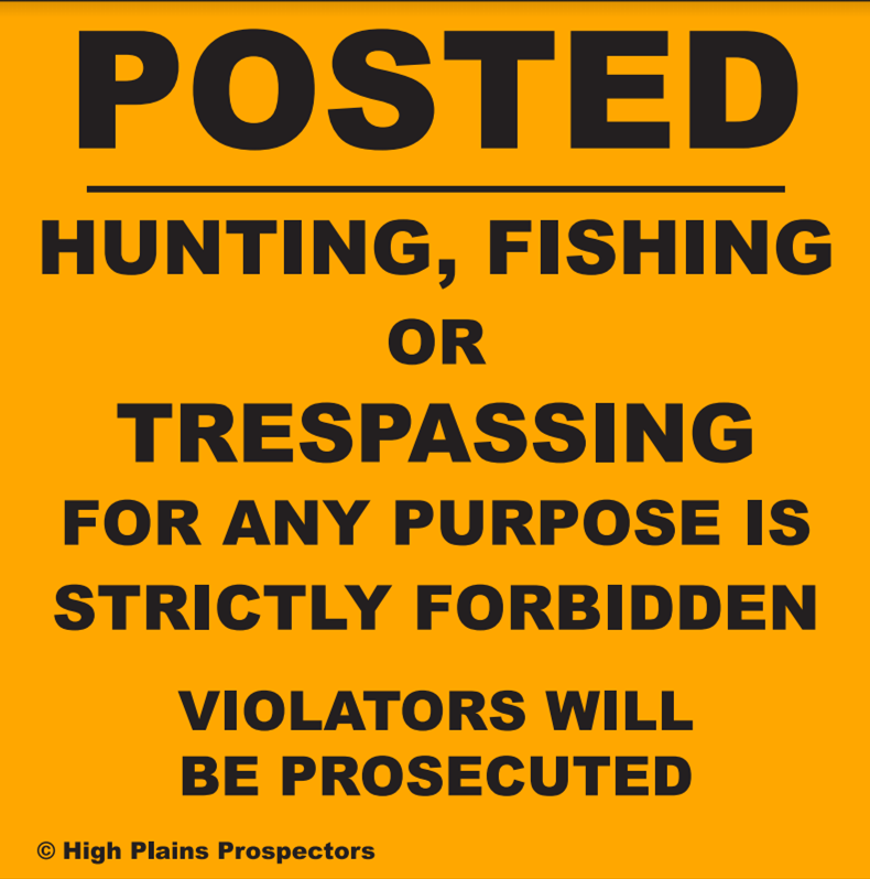 Mining Claim Signs | Federal Mining Claims | High Plains Prospectors
