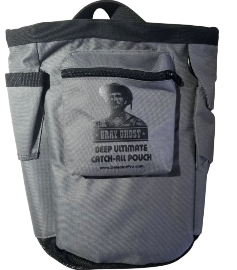NEW! Detector Pro Gray Ghost DEEP Ultimate “Catch-All” Pouch for Metal Detecting