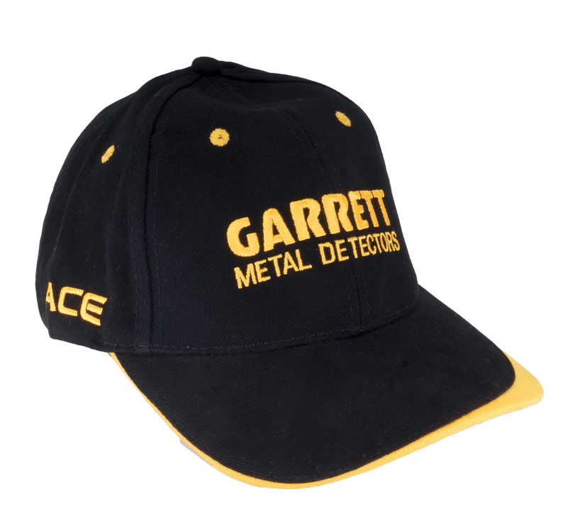 Garrett ACE Black Baseball Cap One Size Fits All with Velcro Fastener