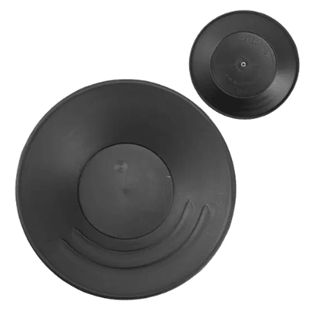 10 inch gold pan made in the USA black bottom