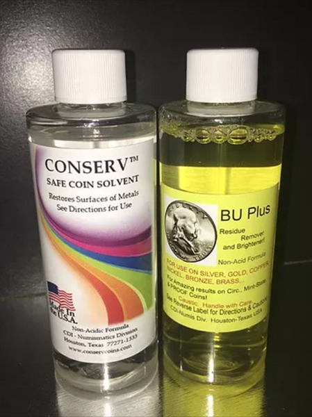 BU Plus Coin and Relic Residue Remover and Brightener 4 oz. Bottle – High  Plains Prospectors