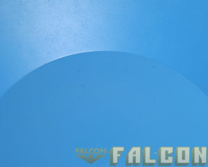 falcon gold finishing pan blue close up of bottom of gold pan