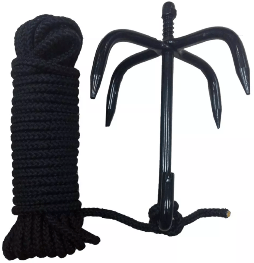 Plains Rope Large Heavy Duty Grappling Hook and 40 Foot Rope – High Plains Prospectors