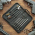 14Pc Gun Repair Kit in a Zippered Case, 9Pc Rolling Punch, 3Pc Double Ended Brush, 2Pc Double Ended Picks