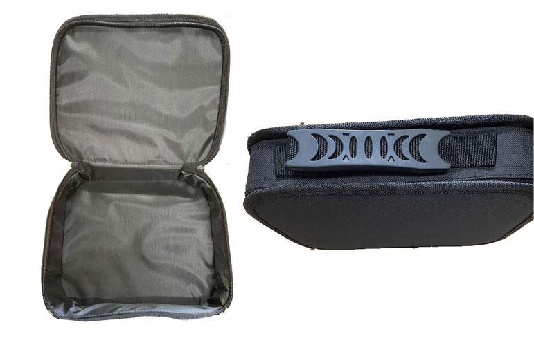 10.5"x9.5" Black Zippered Carrying Case for Accessories (Head Magnifiers MH1047L and MH1067L)