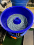 blue bowl plumbed with pump and leg levelers
