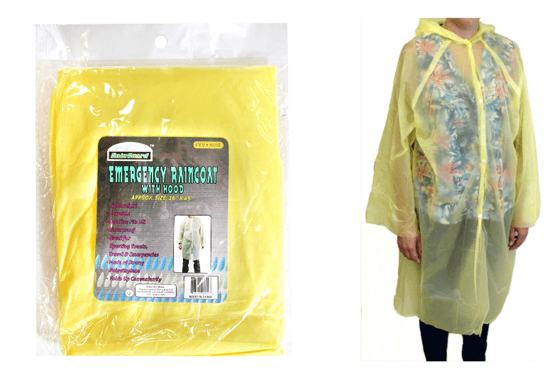 Light Weight Emergency Poncho Colors Vary