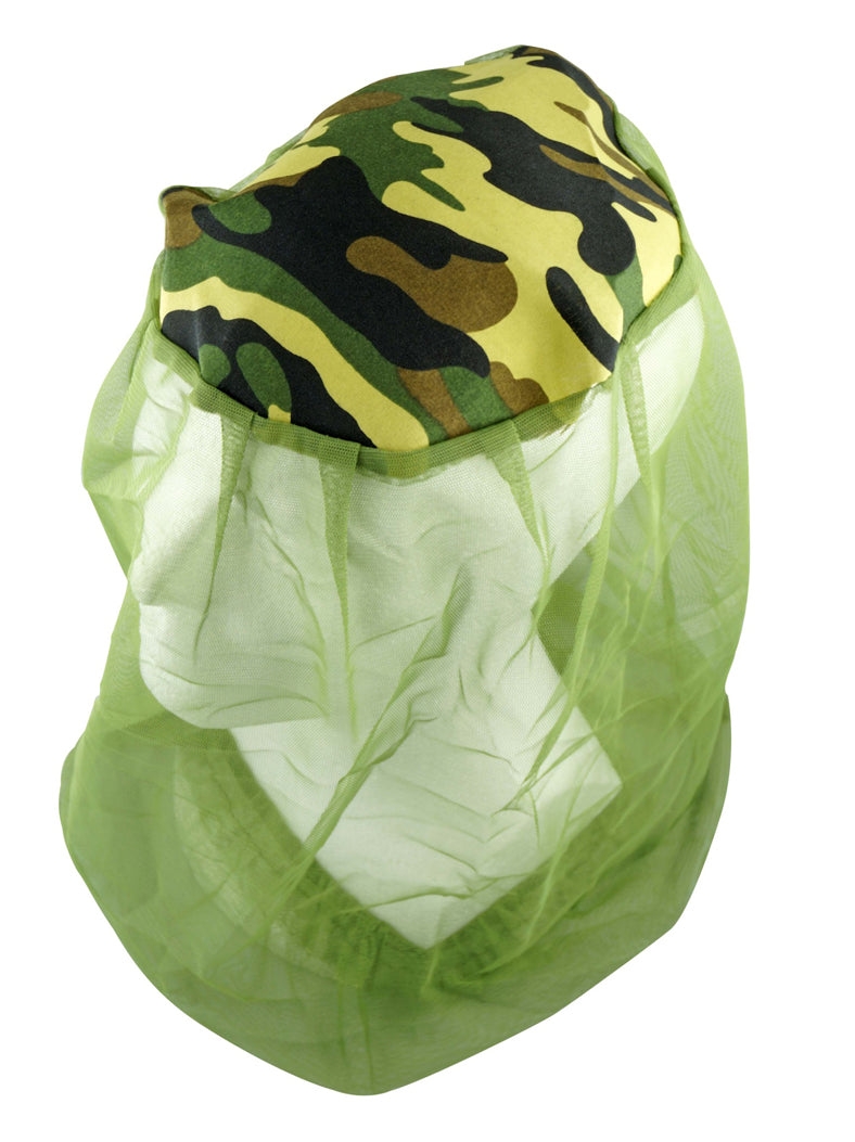 Camouflage Mosquito Head Net, One Size Fits Most