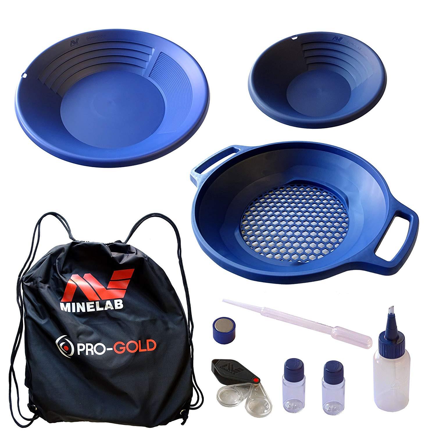 Pan, Pro-Gold Pans and Accessories Kit Gold Panning Kits Minelab 