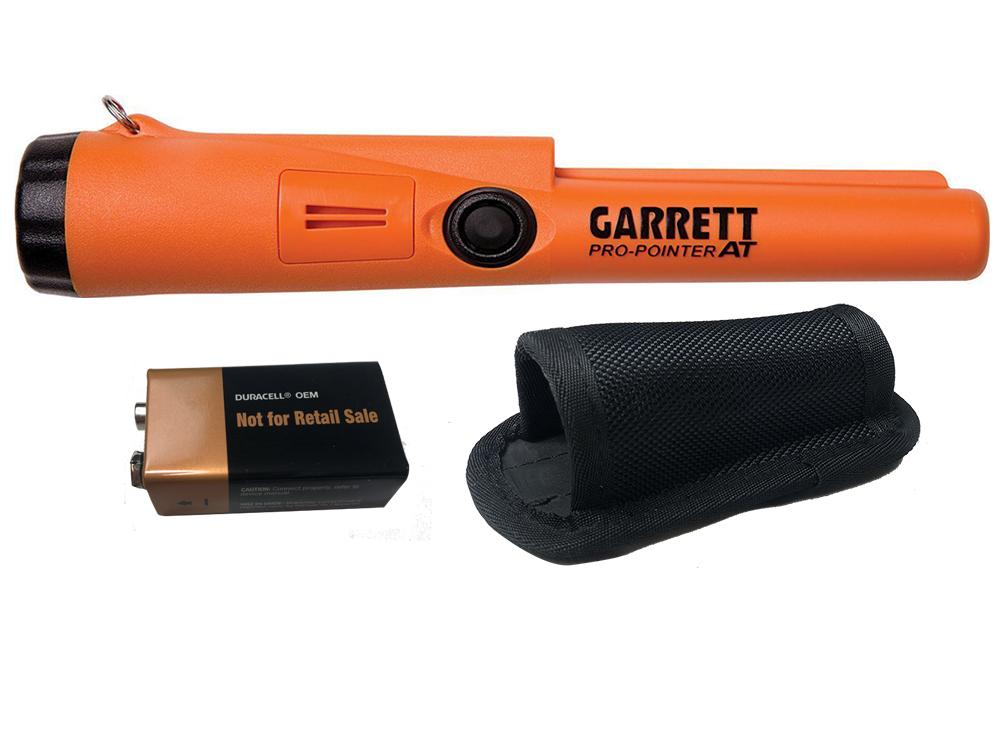 Garrett Pro Pointer AT with Garrett Edge Digger, Finds Pouch, and Backpack