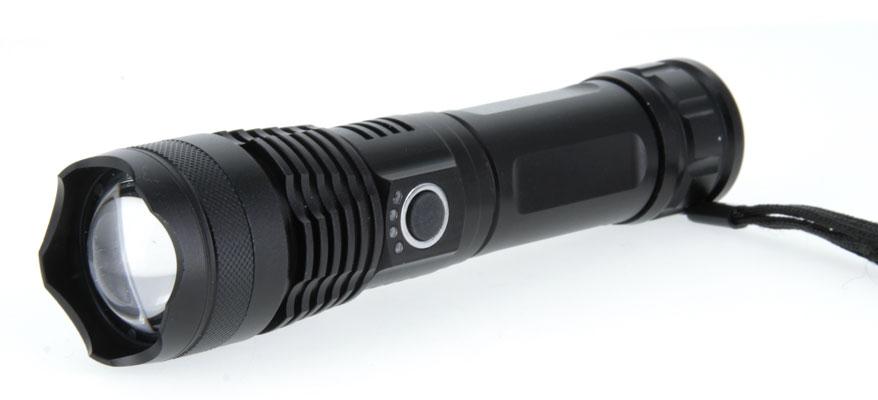 High Power Adjustable 2000 Lumen Rechargeable Flashlight