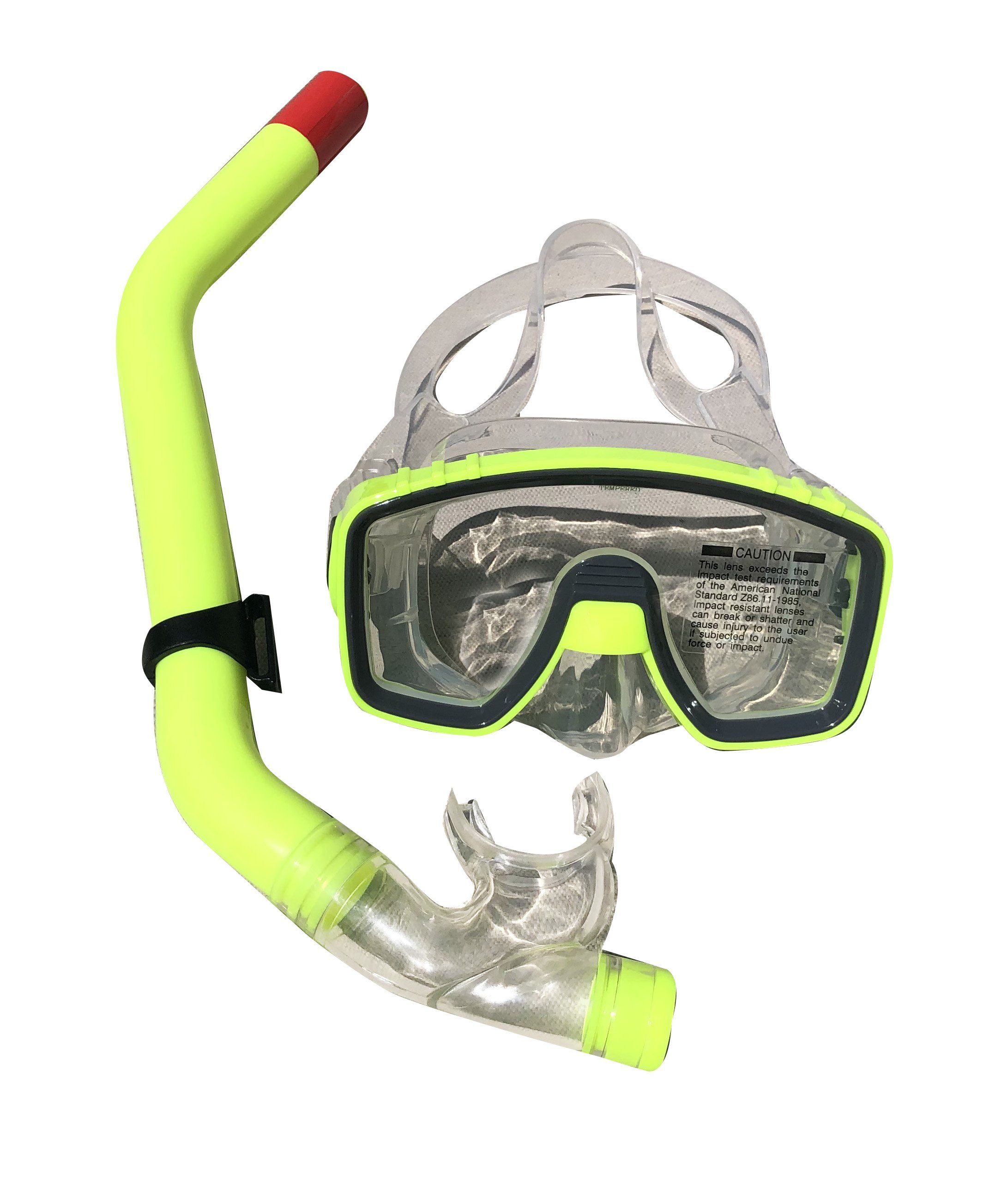 Snorkel and Dive Mask For Underwater Treasure Hunting - Yellow