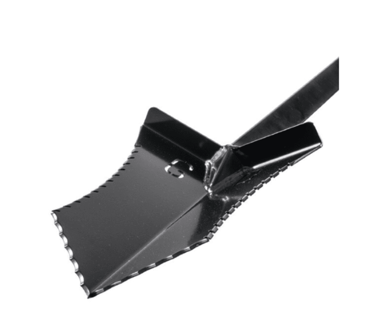 The Tombstone Metal Detecting Spade - by Gravedigger Tools blade closeup