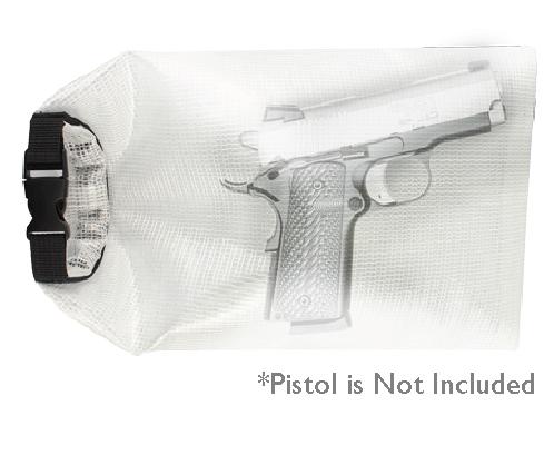 14" x 8-1/4" Water proof Pistol Bag, 500D PVC Tarpulin Material, Clear